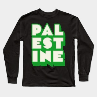 Palestine //// Retro Style Design Long Sleeve T-Shirt